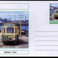 Chartonia (Fantasy) Buses & Trams - Sydney Tram postal stationery card unused and fine