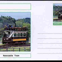 Chartonia (Fantasy) Buses & Trams - Newcastle Tram postal stationery card unused and fine