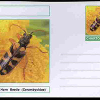 Chartonia (Fantasy) Insects - Long Horn Beetle (Cerambycidae) postal stationery card unused and fine