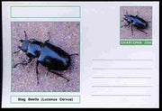 Chartonia (Fantasy) Insects - Stag Beetle (Lucanus Cervus) postal stationery card unused and fine