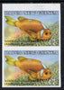 Papua New Guinea 1987 Fish 17t (Anemone Fish) unmounted mint imperf pair, SG 539var