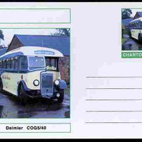 Chartonia (Fantasy) Buses & Trams - Daimler COG5/40 postal stationery card unused and fine