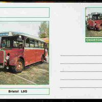 Chartonia (Fantasy) Buses & Trams - Bristol L6G Bus postal stationery card unused and fine