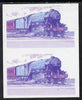 Lesotho 1984 Railways of the World 1m LNER Flying Scotsman imperf proof printed in red & blue colours only unmounted mint (as SG 609)*