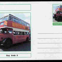 Chartonia (Fantasy) Buses & Trams - Guy Arab II Bus postal stationery card unused and fine