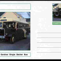 Chartonia (Fantasy) Buses & Trams - GNR Gardner Bus postal stationery card unused and fine
