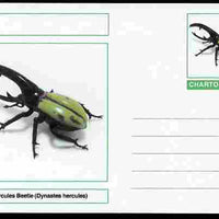 Chartonia (Fantasy) Insects - Hercules Beetle (Dynastes hercules) postal stationery card unused and fine