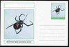 Chartonia (Fantasy) Aracnids - Black Widow Spider (Latrodectus mactan) postal stationery card unused and fine