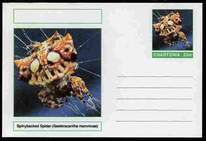 Chartonia (Fantasy) Aracnids - Spinybacked Spider (Gasteracantha mammosa) postal stationery card unused and fine