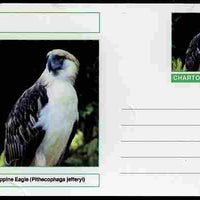 Chartonia (Fantasy) Birds - Philippine Eagle (Pithecophaga jefferyi) postal stationery card unused and fine