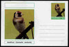 Chartonia (Fantasy) Birds - Goldfinch (Carduelis carduelis) postal stationery card unused and fine