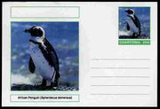 Chartonia (Fantasy) Birds - African Penguin (Spheniscus demersus) postal stationery card unused and fine