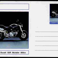 Chartonia (Fantasy) Motorcycles - 2005 Ducati S2R Monster postal stationery card unused and fine