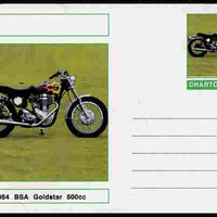 Chartonia (Fantasy) Motorcycles - 1954 BSA Goldstar postal stationery card unused and fine