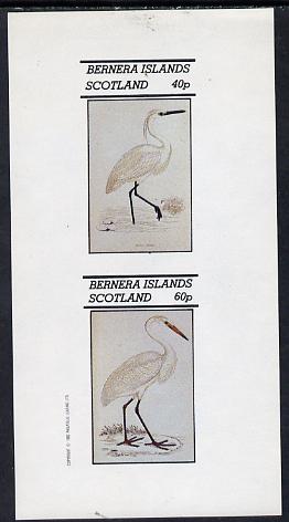 Bernera 1982 Herons imperf,set of 2 values (40p & 60p) unmounted mint