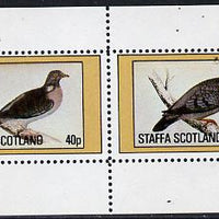 Staffa 1982 Pigeons #03 perf,set of 2 values (40p & 60p) unmounted mint