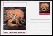 Chartonia (Fantasy) Marine Life - Hermit Crab (Pagurus bernhardus) postal stationery card unused and fine