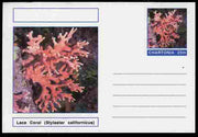 Chartonia (Fantasy) Coral - Lace Coral (Stylaster californicus) postal stationery card unused and fine