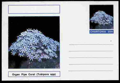 Chartonia (Fantasy) Coral - Organ Pipe Coral (Tubipora spp) postal stationery card unused and fine