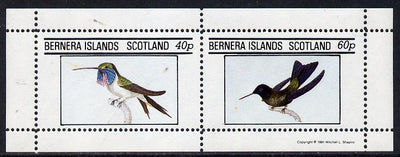 Bernera 1981 Birds #03 (Humming Birds) perf,set of 2 values (40p & 60p) unmounted mint