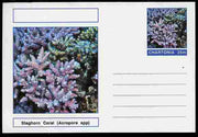 Chartonia (Fantasy) Coral - Staghorn Coral (Acropora spp) postal stationery card unused and fine