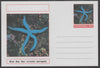 Chartonia (Fantasy) Marine Life - Blue Sea Star (Linckia laevigata) postal stationery card unused and fine
