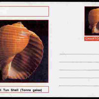 Chartonia (Fantasy) Shells - Giant Tun Shell (Tonna galea) postal stationery card unused and fine