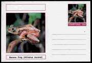 Chartonia (Fantasy) Amphibians - Banana Frog (Afrixalus morerei) postal stationery card unused and fine