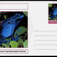 Chartonia (Fantasy) Amphibians - Dyeing Poison Frog (Dendrobates tinctorius) postal stationery card unused and fine
