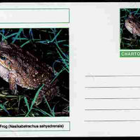 Chartonia (Fantasy) Amphibians - Purple Frog (Nasikabatrachus sahyadrensis) postal stationery card unused and fine