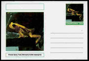 Chartonia (Fantasy) Amphibians - Kihansi Spray Toad (Nectophrynoides asperginis) postal stationery card unused and fine