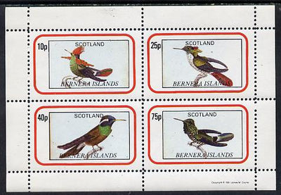 Bernera 1981 Exotic Birds perf,set of 4 values (10p to 75p) unmounted mint