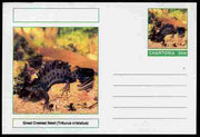 Chartonia (Fantasy) Amphibians - Great Crested Newt (Triturus cristatus) postal stationery card unused and fine