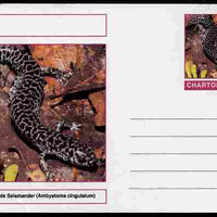 Chartonia (Fantasy) Amphibians - Flatwoods Salamander (Ambystoma cingulatum) postal stationery card unused and fine