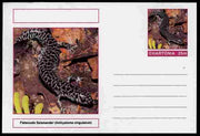 Chartonia (Fantasy) Amphibians - Flatwoods Salamander (Ambystoma cingulatum) postal stationery card unused and fine
