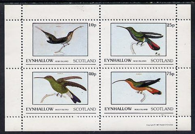 Eynhallow 1981 Humming Birds perf,set of 4 values (10p to 75p) unmounted mint