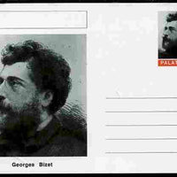 Palatine (Fantasy) Personalities - Georges Bizet (composer) postal stationery card unused and fine