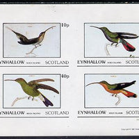 Eynhallow 1981 Humming Birds imperf,set of 4 values (10p to 75p) unmounted mint