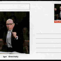 Palatine (Fantasy) Personalities - Igor Stravinsky (composer) postal stationery card unused and fine