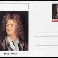 Palatine (Fantasy) Personalities - Henry Purcell (composer) postal stationery card unused and fine