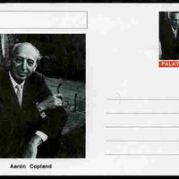 Palatine (Fantasy) Personalities - Aaron Copland (composer) postal stationery card unused and fine