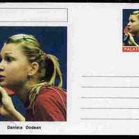 Palatine (Fantasy) Personalities - Daniela Dodean (table tennis) postal stationery card unused and fine
