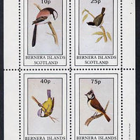Bernera 1981 Birds #04 (Tits) perf,set of 4 values (10p to 75p) unmounted mint