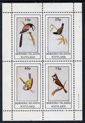 Bernera 1981 Birds #04 (Tits) perf,set of 4 values (10p to 75p) unmounted mint