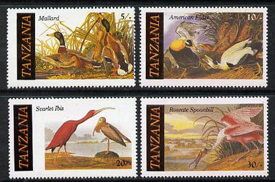 Tanzania 1986 John Audubon Birds set of 4 (SG 464-7) unmounted mint