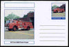 Chartonia (Fantasy) Fire Engines - 1974 Firs C8000 Pirsch Pumper postal stationery card unused and fine
