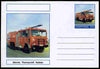 Chartonia (Fantasy) Fire Engines - Dennis Thornycroft Nubian postal stationery card unused and fine