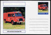 Chartonia (Fantasy) Fire Engines - 1976 Land Rover Carmichael FT/6 postal stationery card unused and fine