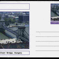 Chartonia (Fantasy) Bridges - Chain Bridge, Hungary postal stationery card unused and fine