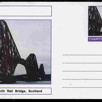 Chartonia (Fantasy) Bridges - Forth Rail Bridge, Scotland postal stationery card unused and fine